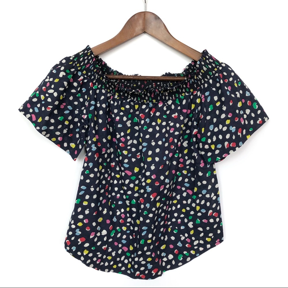 J. Crew Ratti Happy Cat Confetti Top